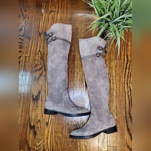 Elegant Taupe Knee-High Boots